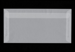 transparente Briefumschläge DIN lang Kuvert gummiert
