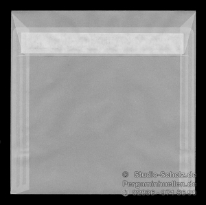 transparente Briefumschläge 160 x 160 mm