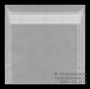 transparente Briefumschläge 160 x 160 mm